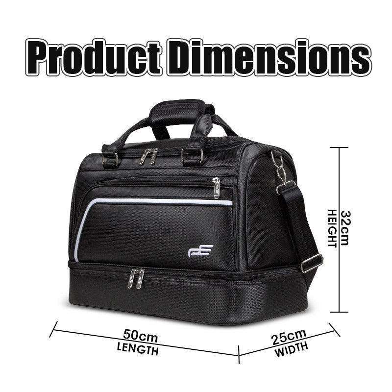 Playeagle Dual Layer Golf Bag – Large Capacity with Separate Shoe Compartment