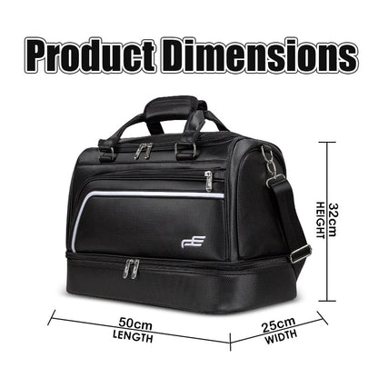 Playeagle Dual Layer Golf Bag – Large Capacity with Separate Shoe Compartment
