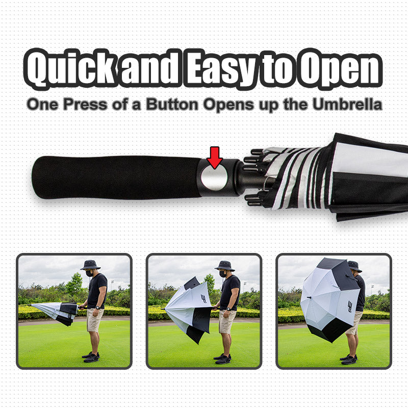 Playeagle StormShield Pro – Double Canopy UV Golf Umbrella