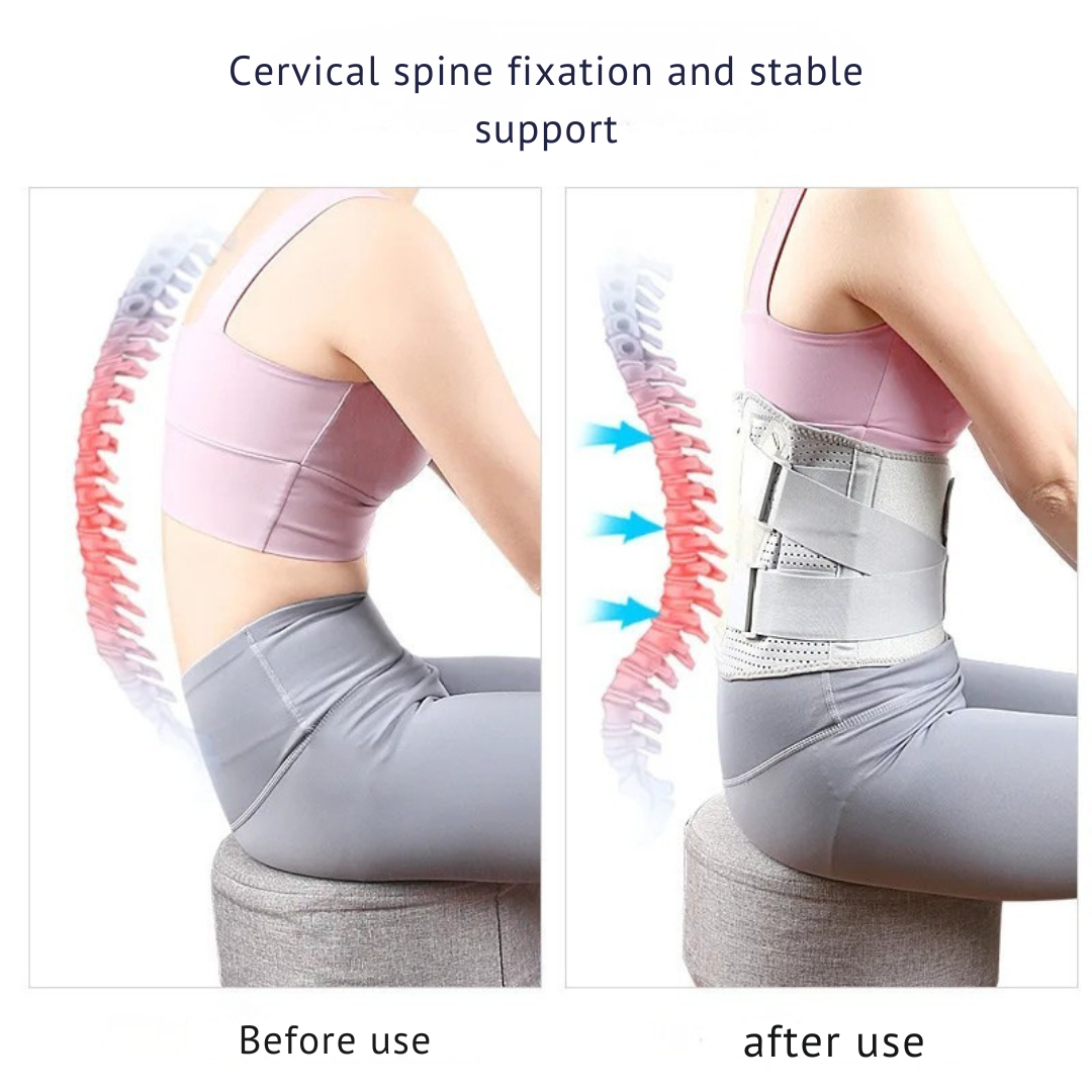 Lumbar Corset Belt with Aluminum Stabilizers