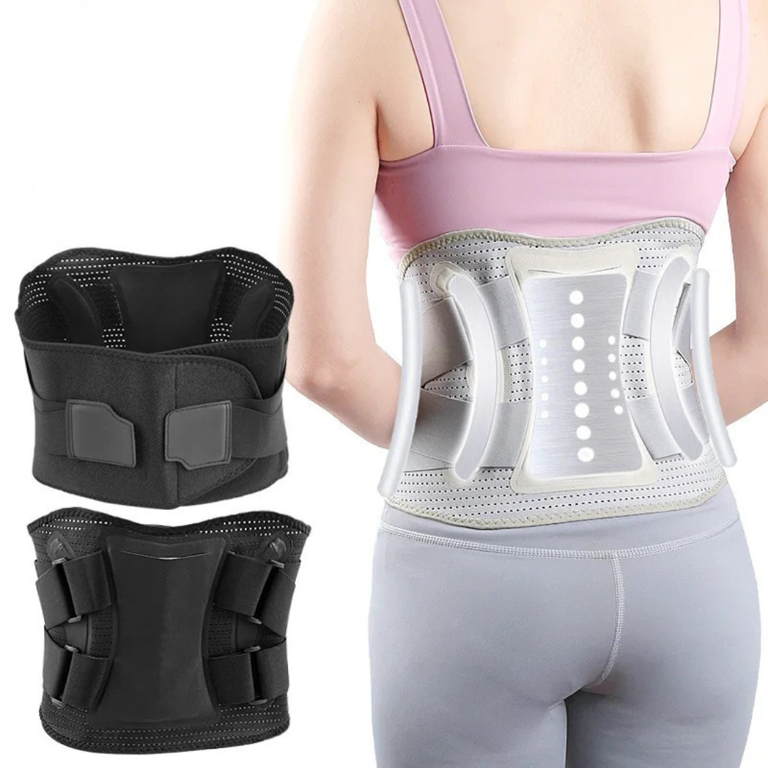 Lumbar Corset Belt with Aluminum Stabilizers