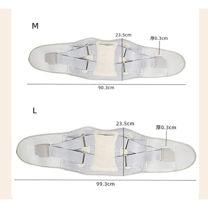 Lumbar Corset Belt with Aluminum Stabilizers