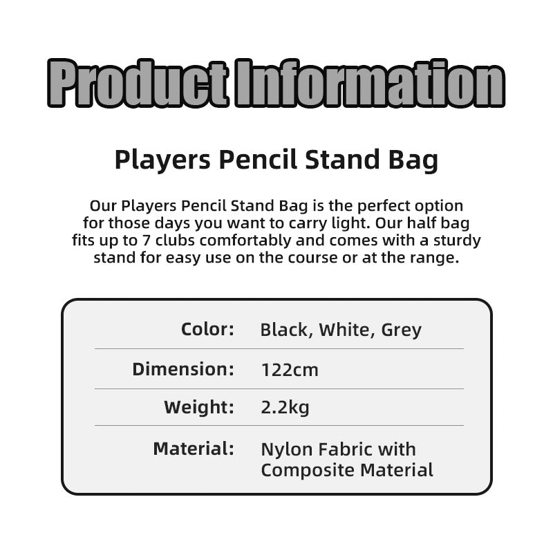 PlayEagle Players Pencil Stand Bag