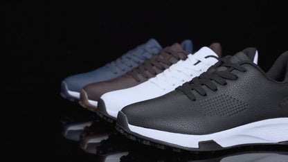FairwayTrend Luxe – Men’s Waterproof Orthopedic Spikeless Golf Shoes