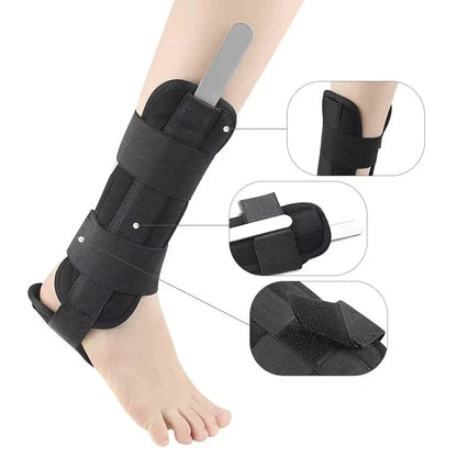 OrthoGuard Rigid Ankle Stabilizer Brace with Aluminium Support Splints