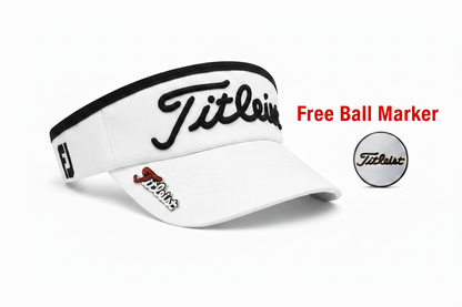 White Titleist Visor with Free Ball Marker