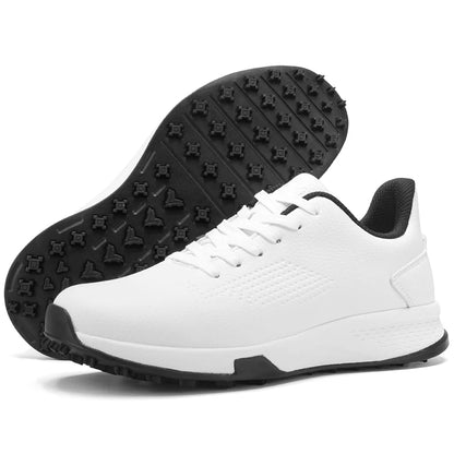 FairwayTrend Luxe – Men’s Waterproof Orthopedic Spikeless Golf Shoes